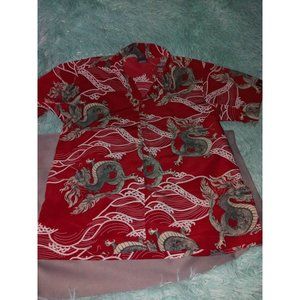 SideOut vintage boys dragon shirt. 10-12 L